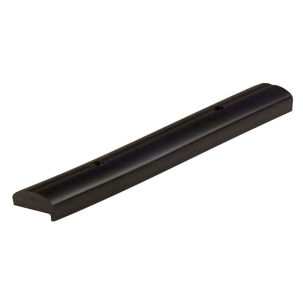 Black C.E. Smith Flex Keel Pad edge cover style, 10-inch by 1.5-inch roller and bracket accessory for boat keel protection.
