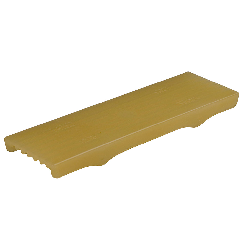 C.E. Smith Flex Keel Pad Full Cap Style 12x3 inches in gold, designed for boat rollers and brackets.