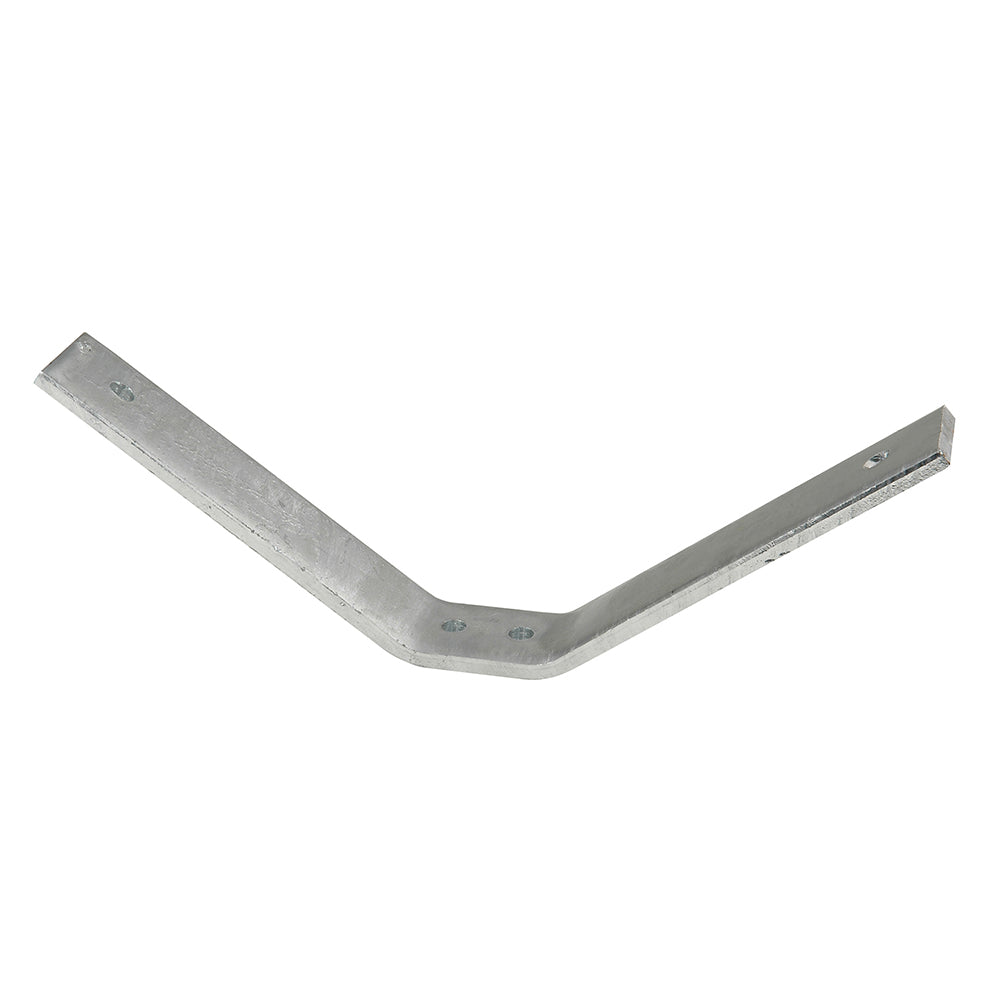 C.E. Smith Pontoon Bolster Bracket with rollers, 15-3/4 inches by 2 inches, for boat pontoon support and stabilization.