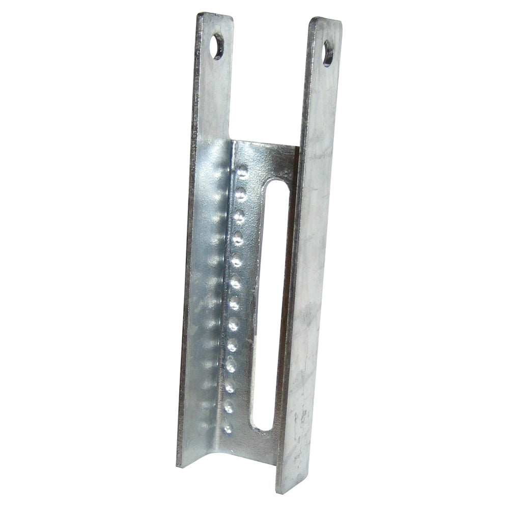 C.E. Smith vertical bunk bracket with dimpled design, 7-1/2 inch roller and bracket for boat or trailer bunks.