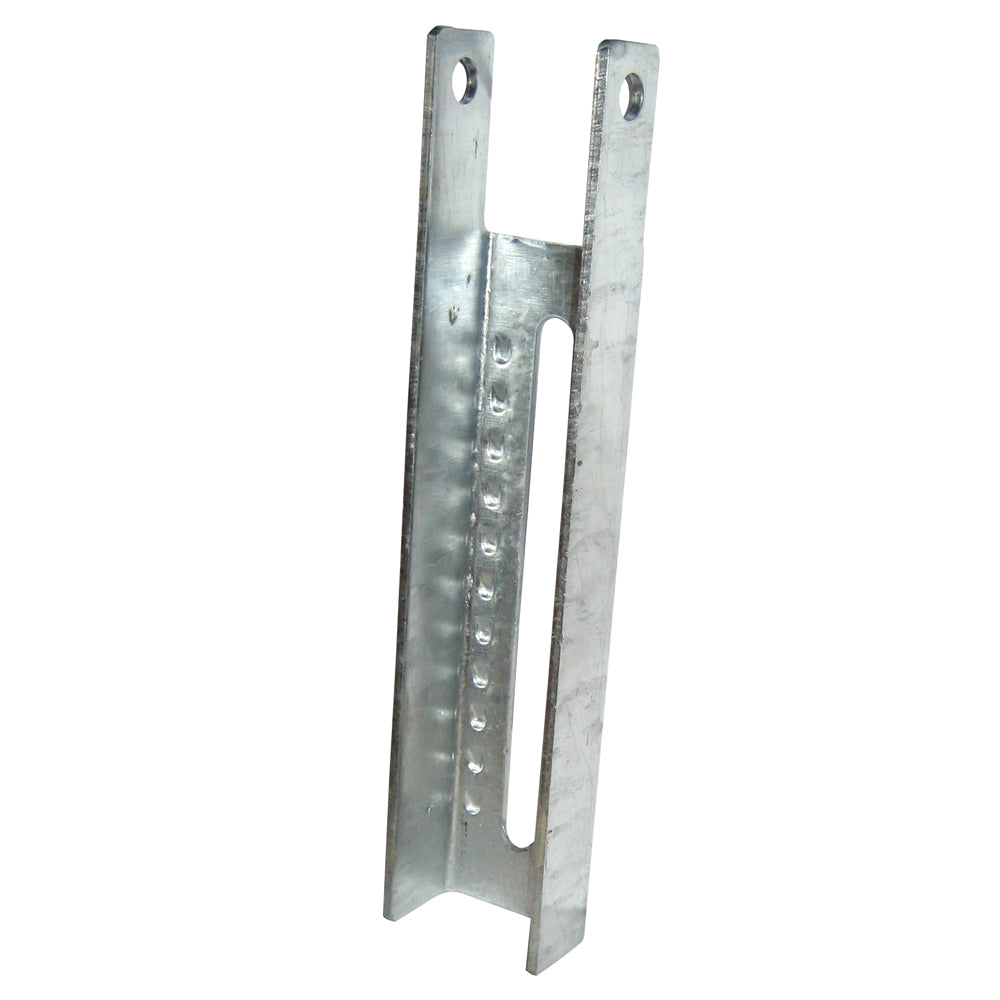 C.E. Smith Vertical Bunk Bracket Lanced for boat bunks, 9-1/2-inch roller-style bracket for marine trailer support.