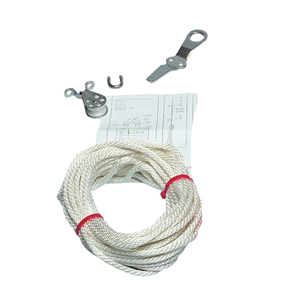 C. Sherman Johnson Spreader Flag Halyard Kit accessory for flagpole, featuring durable components and installation hardware.