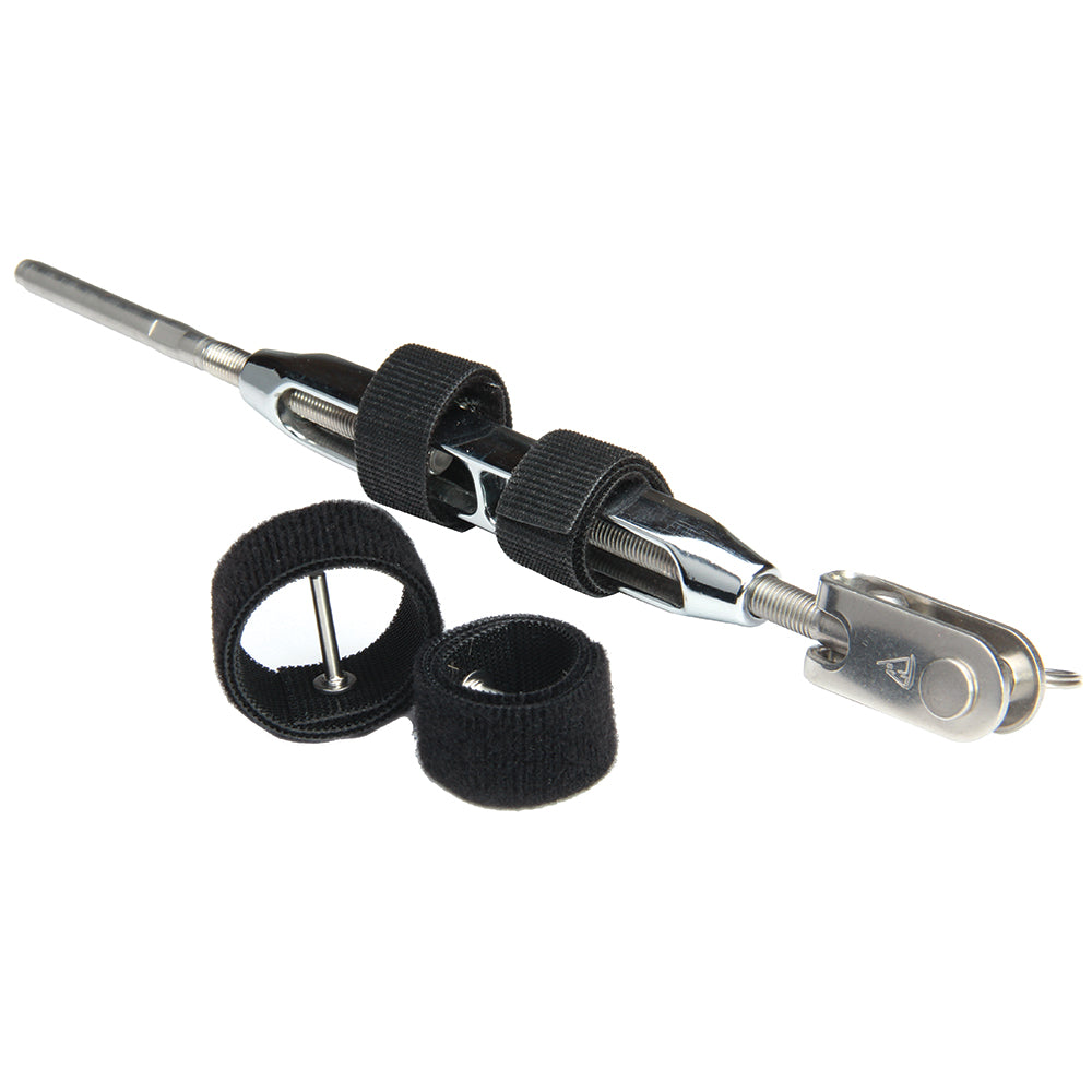 C. Sherman Johnson wrap pins and hook loop locking devices for open body turnbuckles, 7/16" to 1/2", 2-pack, accessories.