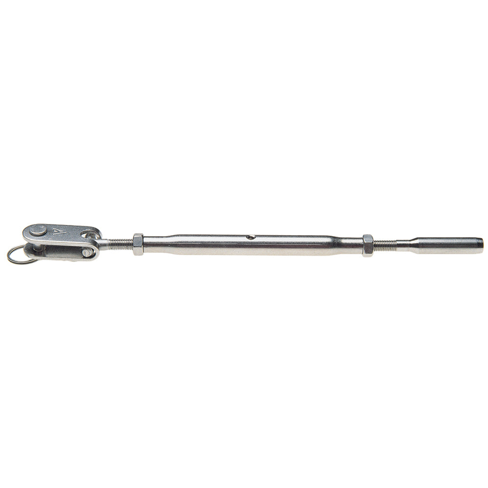 C. Sherman Johnson closed body jaw to swage tubular turnbuckle for 1/8 inch wire rigging, shown in a close-up view.