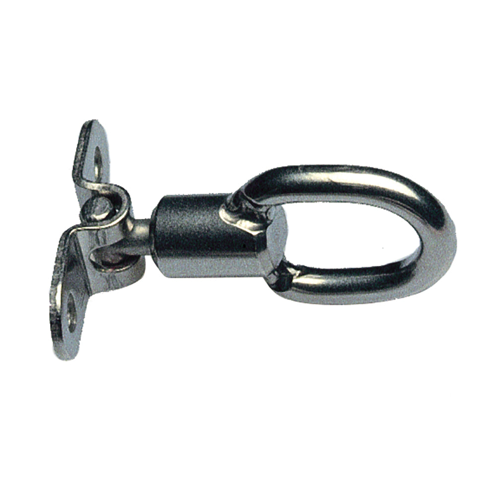 C. Sherman Johnson Eye to Deck Toggle Fitting for rigging, shown installed on marine deck equipment in this detailed image.