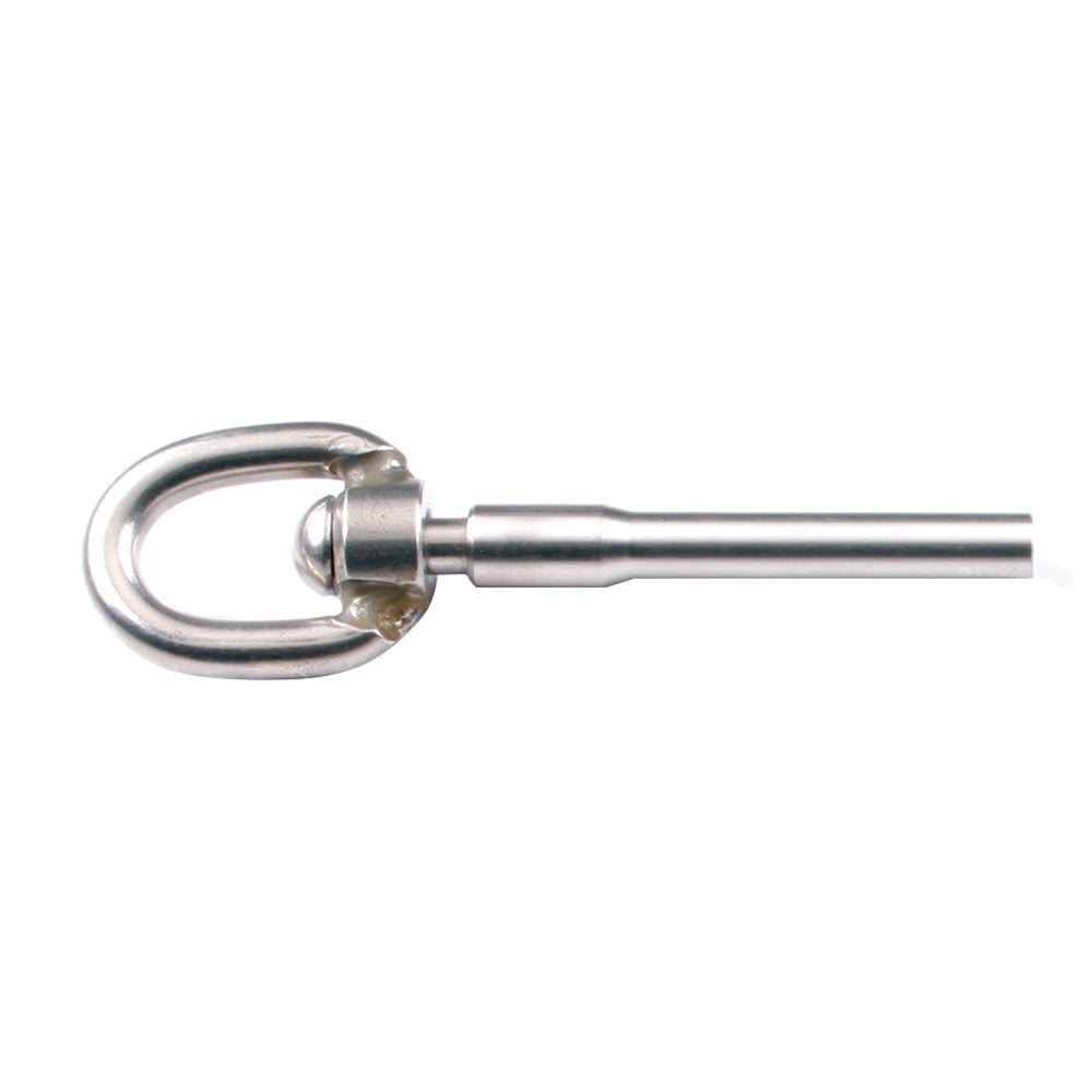 C. Sherman Johnson single swivel gate eye for 3/16-inch wire, rigging hardware with durable metal construction.