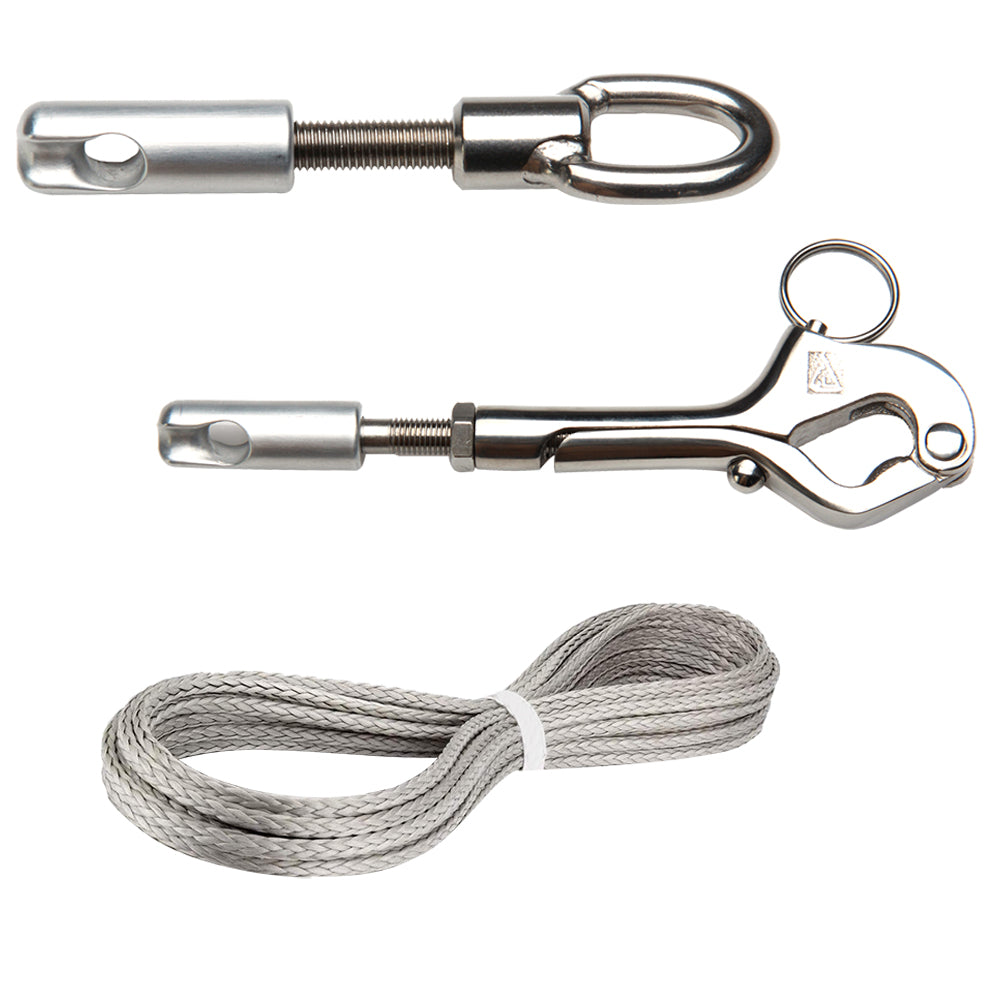 C. Sherman Johnson Splice Line Gate Kit for aft f/one side, rigging component with gate, used in marine or sailing applications