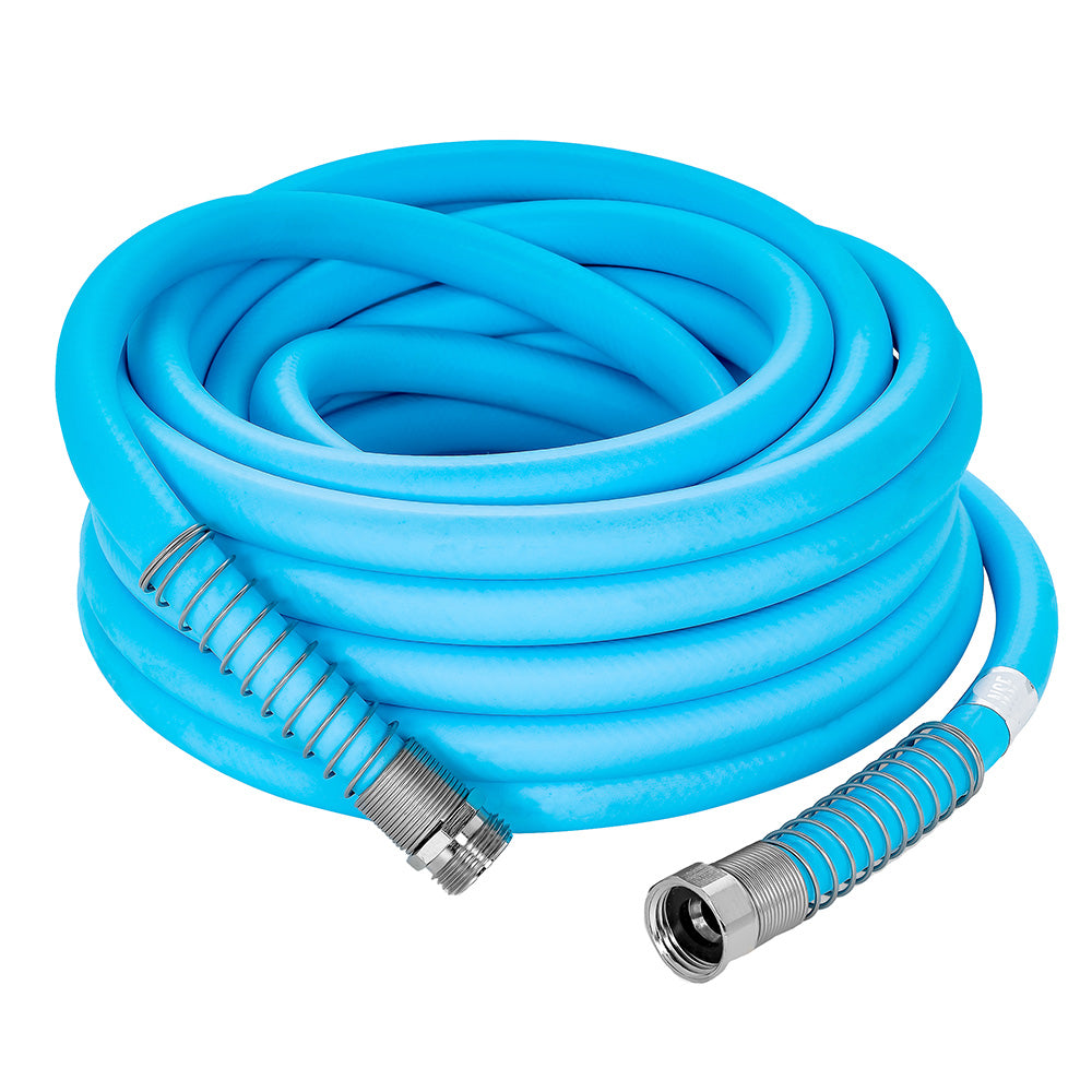 Camco EvoFlex 75 RV and marine drinking water hose, 5/8 inch diameter, flexible and durable for outdoor water access