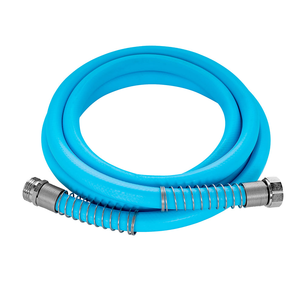 Camco EvoFlex 10-foot drinking water hose, flexible and durable accessory for outdoor water supply use.