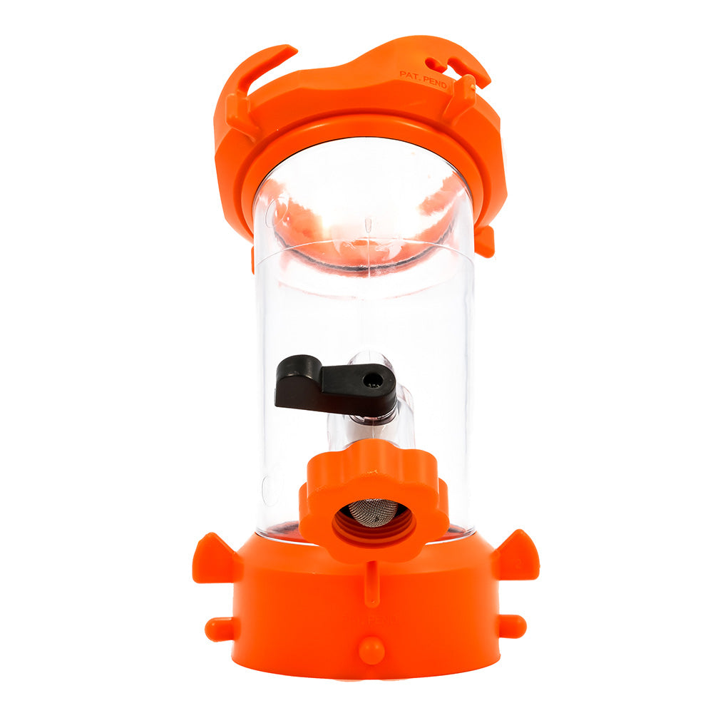 Camco Rhino Blaster sanitation tool for RV toilet cleaning, featuring durable construction and ergonomic handle.