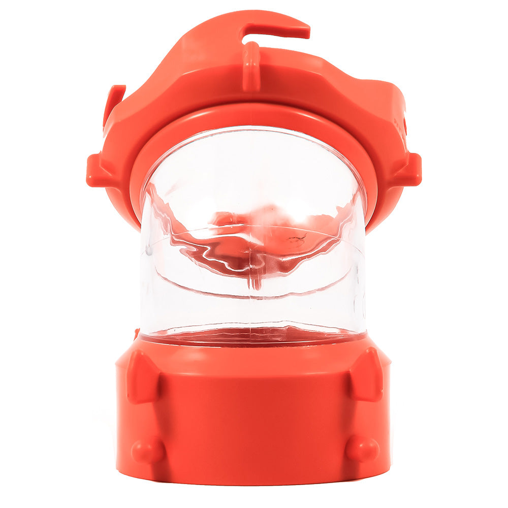Camco RhinoFLEX 45-degree swivel fitting for sanitation, clear plastic, designed for RV waste hose connections.