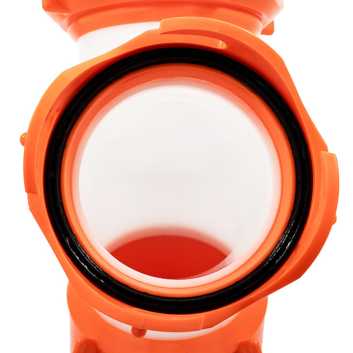 Camco RhinoFLEX Wye sanitation fitting for RV sewer hoses, durable and flexible for easy waste system connections.