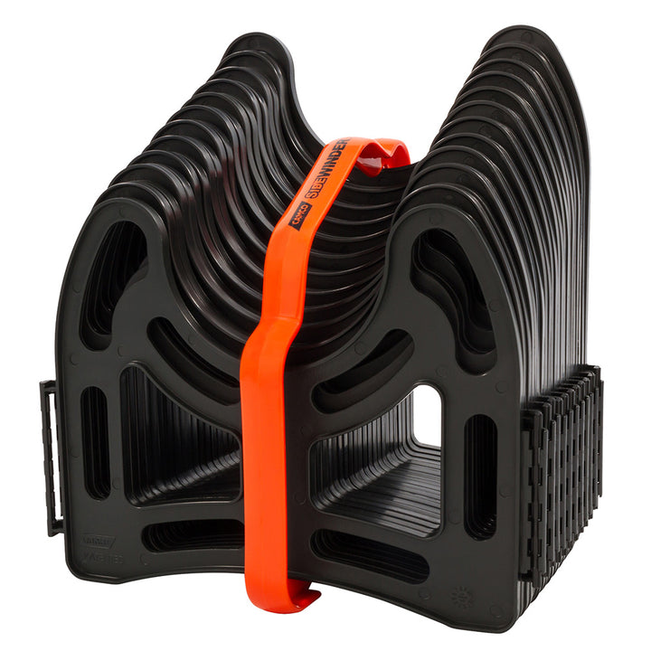 Camco Sidewinder plastic sewer hose support for sanitation, designed to stabilize and secure RV sewer hoses during use.