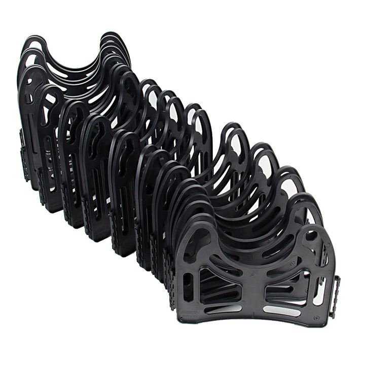 Camco Sidewinder plastic sewer hose support for sanitation, designed to keep 15-foot hoses elevated and stable during use.