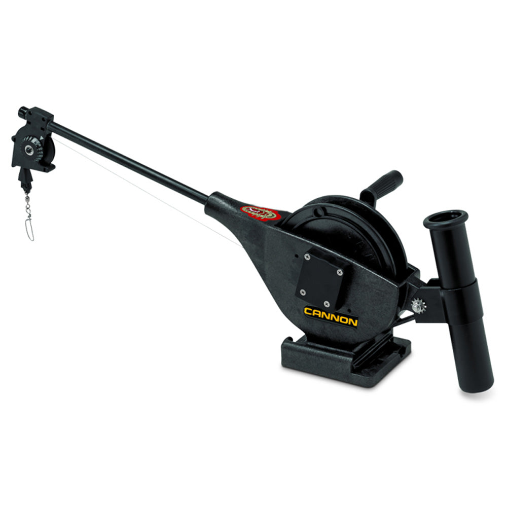 Cannon Lake-Troll Manual Downrigger for fishing, with durable construction and adjustable arm for deepwater trolling.