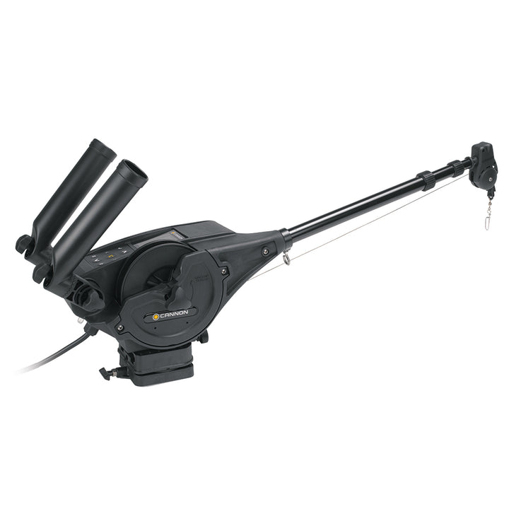 Cannon Optimum 10 BT electric downrigger with stainless steel boom and control arm for fishing boat trolling