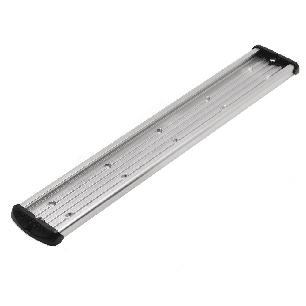 Cannon aluminum mounting track for rod holder accessories, 24-inch length, durable and lightweight for fishing rod setups.