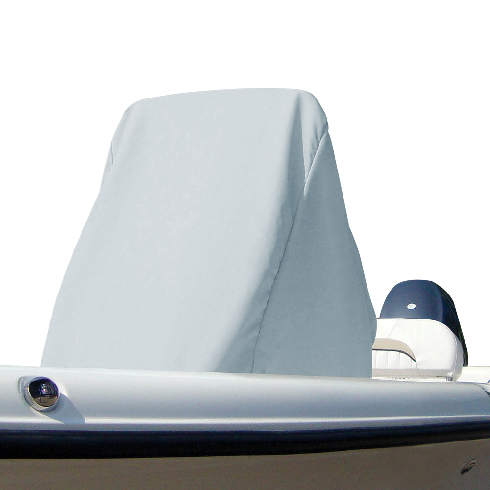 Carver Poly-Flex II large center console winter cover in grey, universal fit, 50" D x 40" W x 60" H, by Covercraft.
