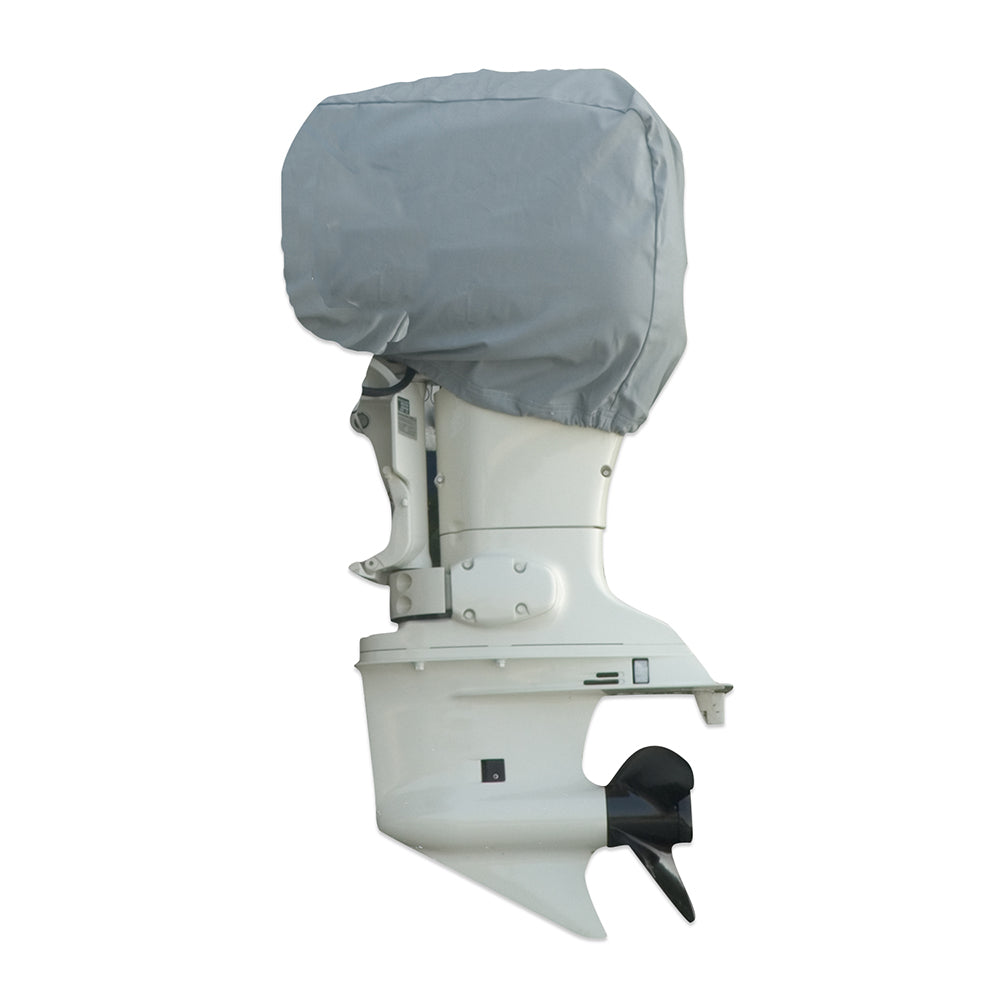Housse de protection universelle pour moteur Carver Sun-DURA 40-70 CV – 63,5 cm (L) x 45,7 cm (H) x 38,1 cm (l) – Gris