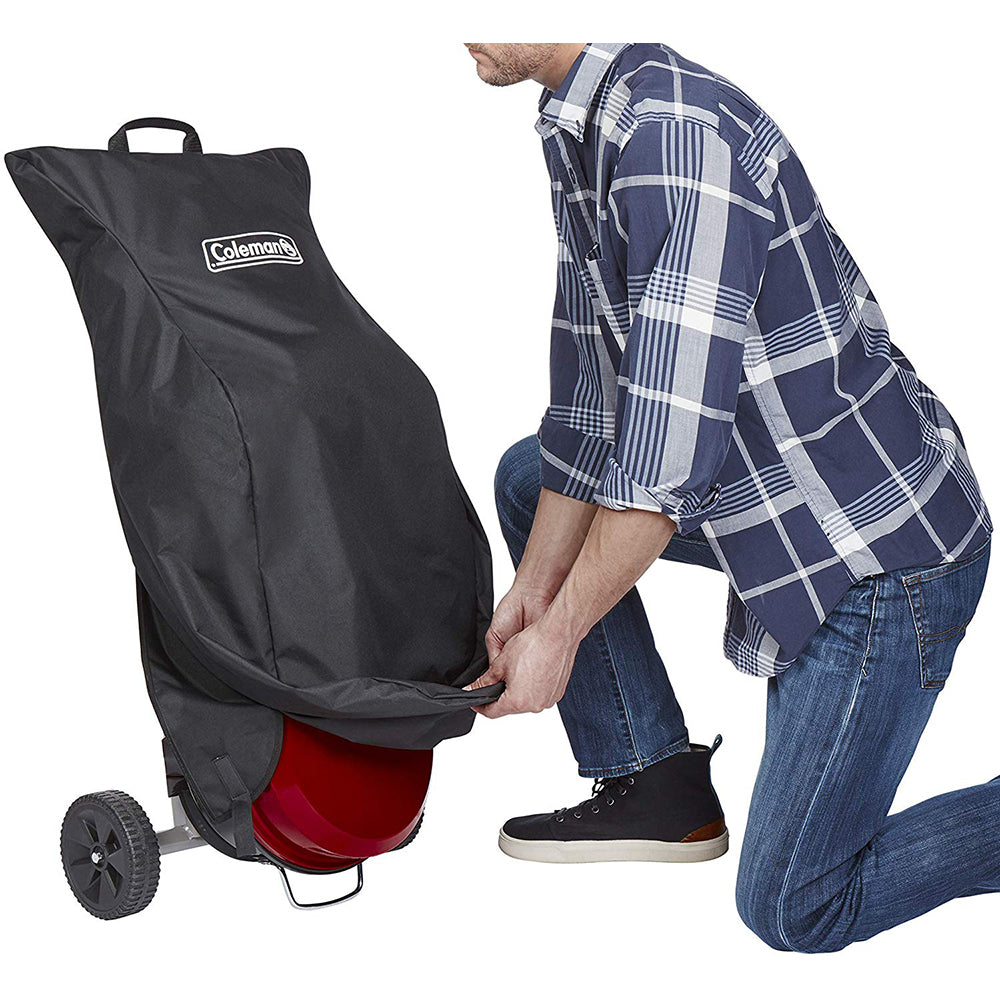 Coleman RoadTrip Grill case for LX Series camping grills, durable black carrying case for outdoor cooking gear.