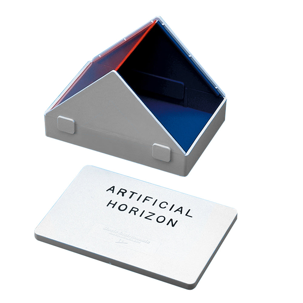 Davis Instruments Artificial Horizon accessory showing a detailed aircraft attitude indicator with blue and brown sky and ground background.