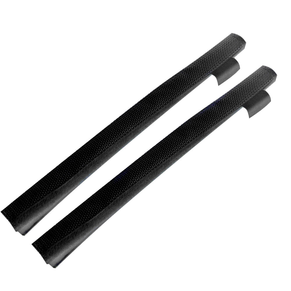 Pair of Davis Instruments Black Removable Chafe Guards, bumpers designed to prevent chafing and protect gear.