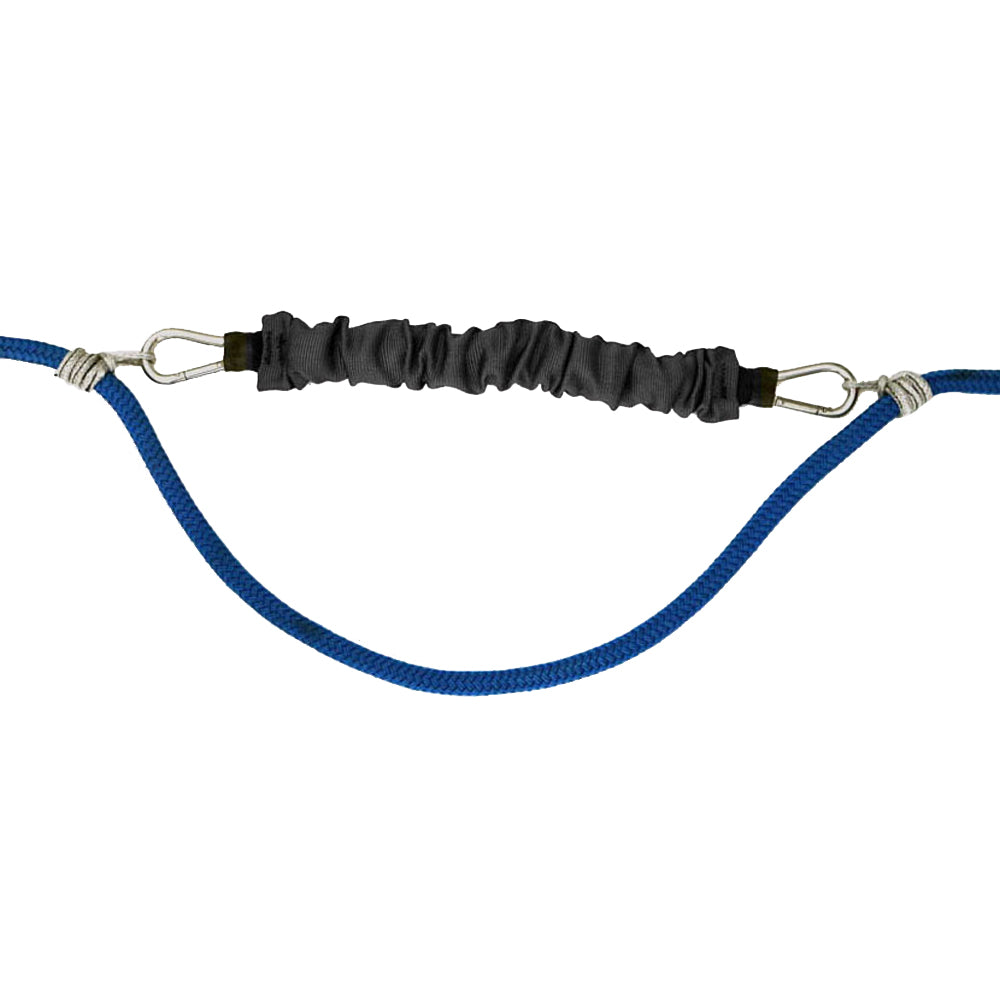 Black Davis Shockles DockShockle docking accessory from Davis Instruments, designed to secure boat lines effectively.