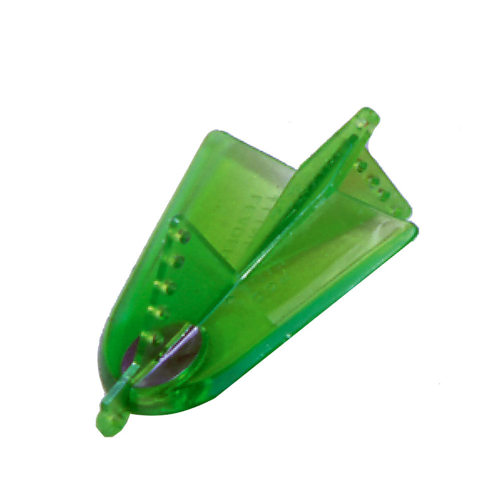 Davis Fish Seeker Trolling Plane in chartreuse, a fishing accessory from Davis Instruments, designed to attract fish while trolling.