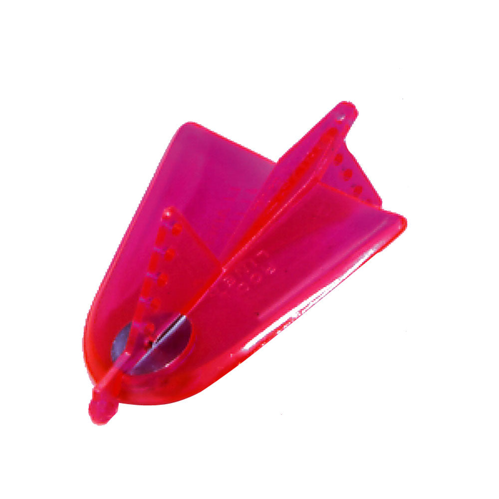Davis Fish Seeker Trolling Plane in hot pink, a fishing accessory with a bright, streamlined design for trolling boats.