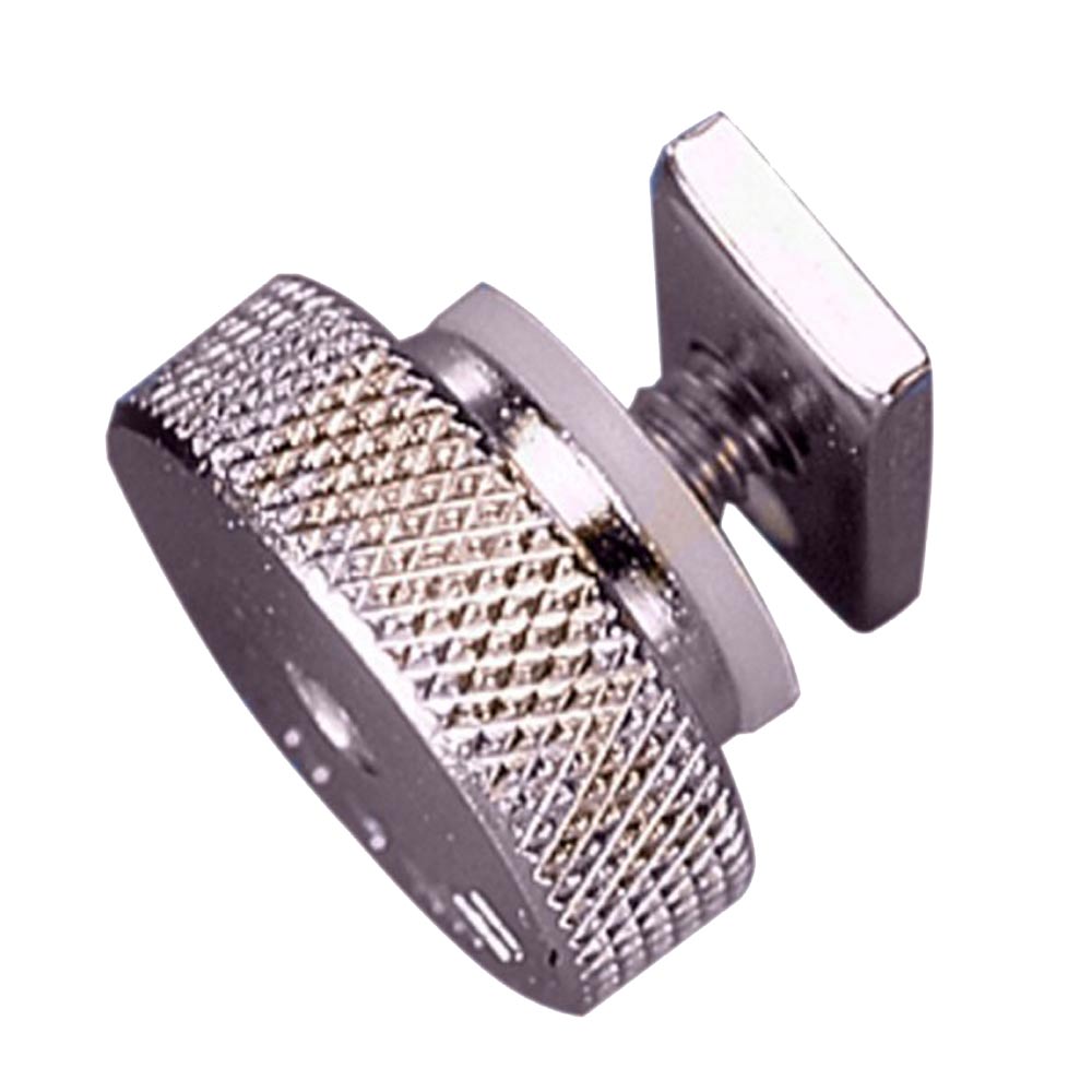 Davis Instruments flat large sail track stop hardware used to secure sails on boat tracks in white.