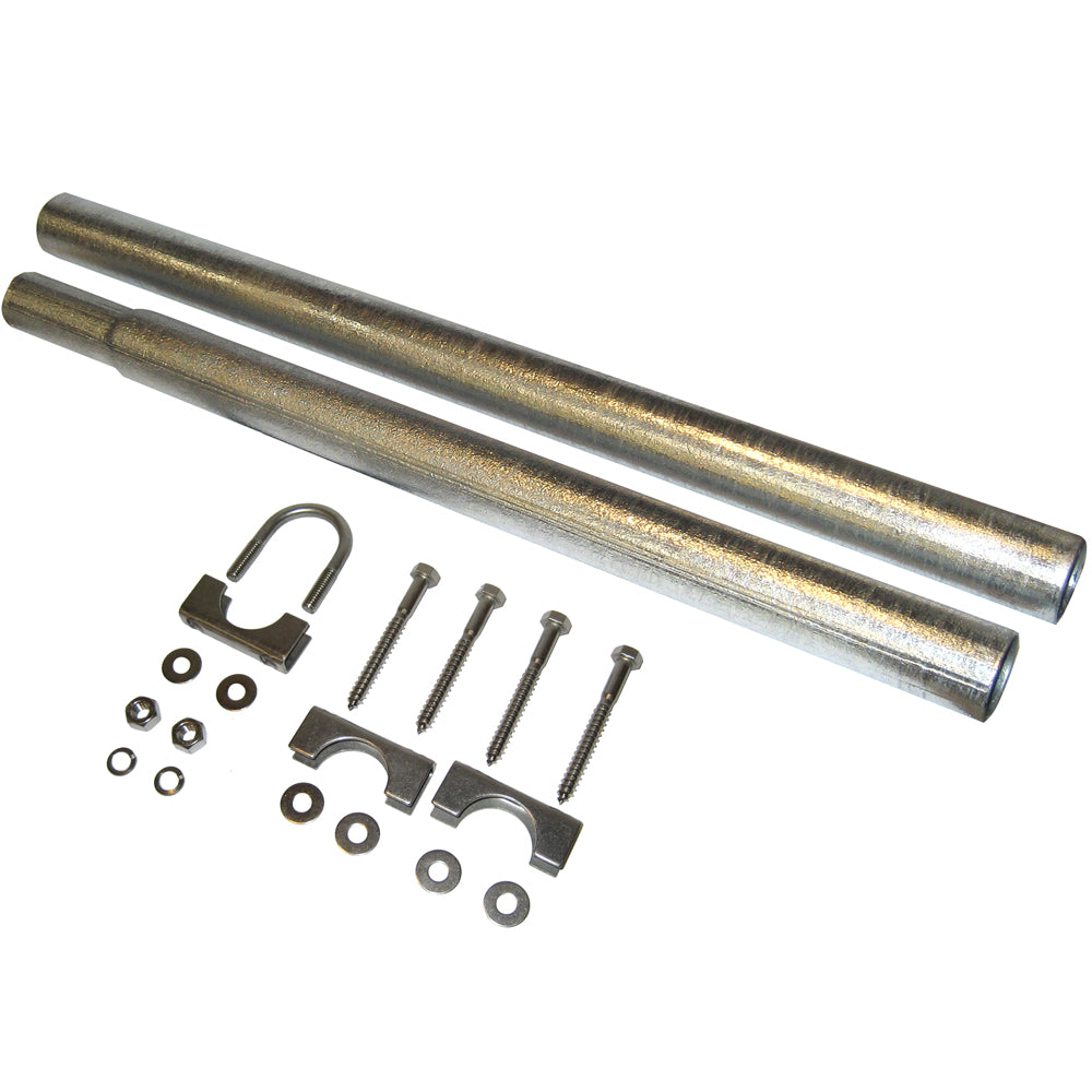 Davis Instruments mounting pole kit for instruments, with adjustable length and mounting brackets, designed for outdoor measurement setups.