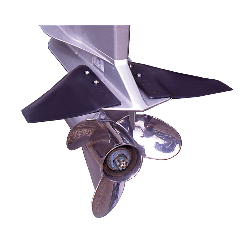 Davis Doel-Fin Hydrofoil trim tab for outboards and outdrives, designed to improve boat stability and performance.