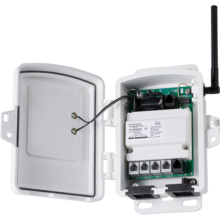 Davis Instruments weather anemometer sensor transmitter kit with wind speed and direction sensors for accurate weather monitoring.