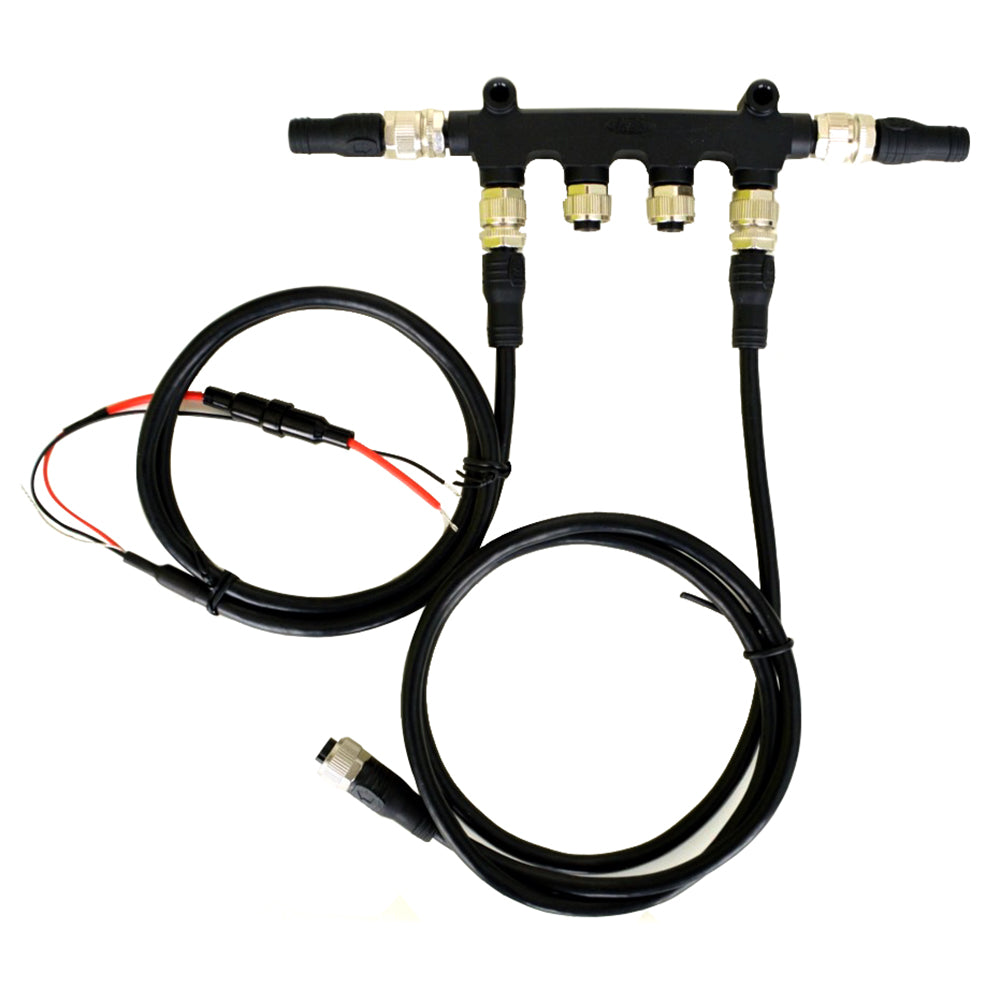 Digital Yacht NMEA 2000 Starter Cable Kit with NMEA cables and sensors for marine navigation systems.