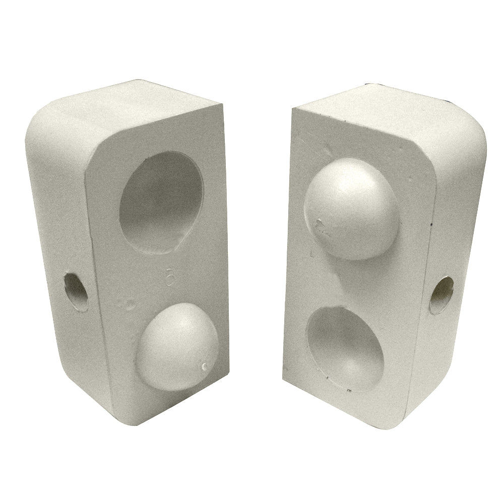 Dock Edge Dockap premium foam bumper with 2-inch putty cap, large profile for dock edge protection and cushioning.