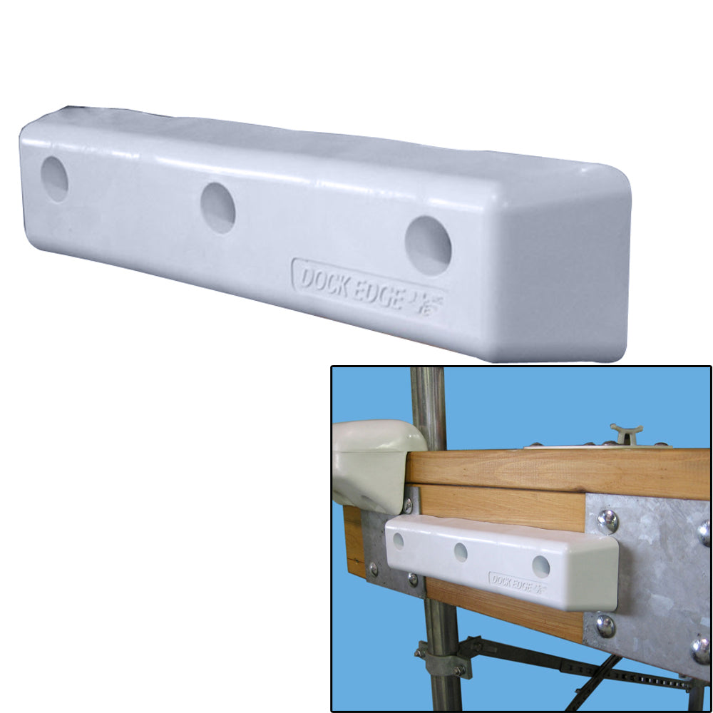 Dock Edge Protect Straight HD 12-inch PVC dock bumpers providing durable protection for boat docks.