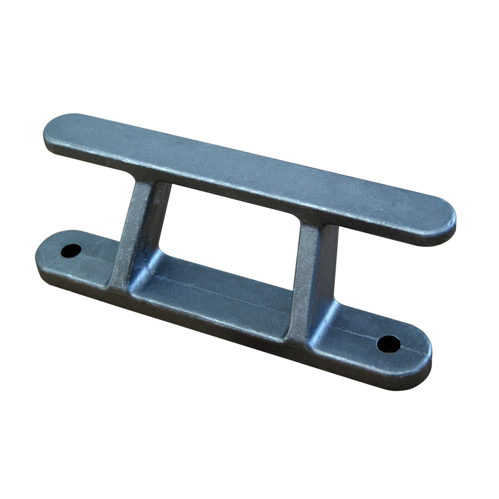 Dock Edge 8-inch angled aluminum dock builders cleat for secure boat mooring and durable marine use.