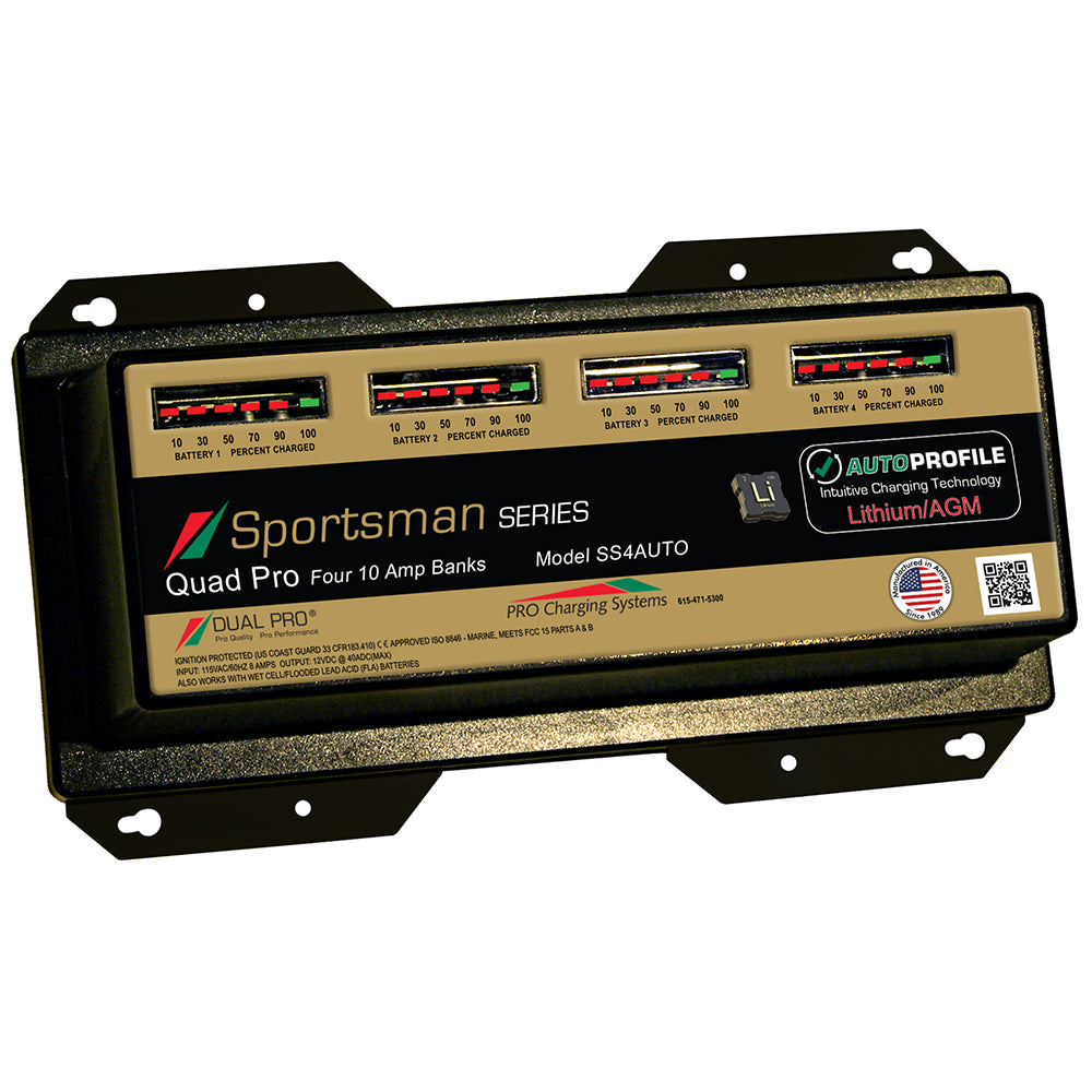 Chargeur de batterie lithium/AGM Dual Pro SS4 Auto 40 A (4 batteries)