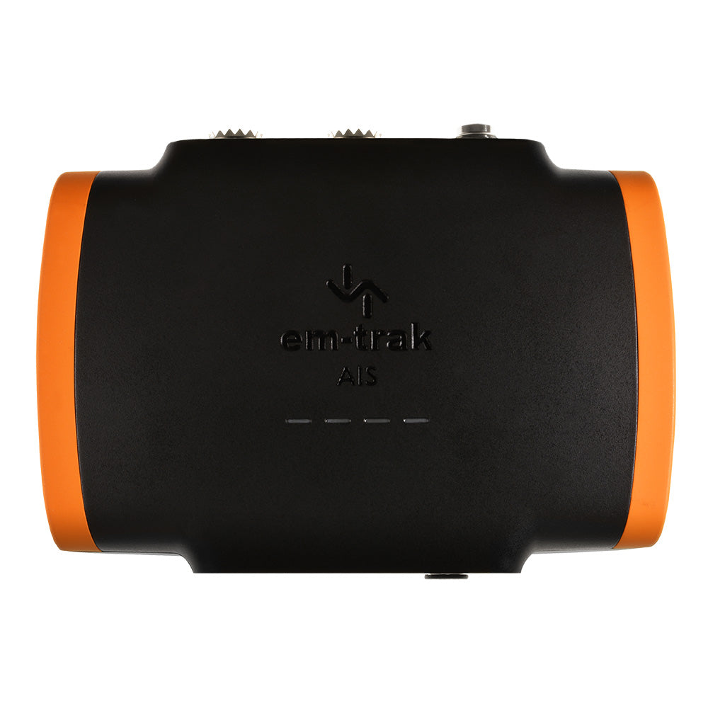 em-trak B924 Class B AIS transceiver with WiFi, Bluetooth, VHF antenna splitter, 2W CSTDMA for marine navigation and safety.