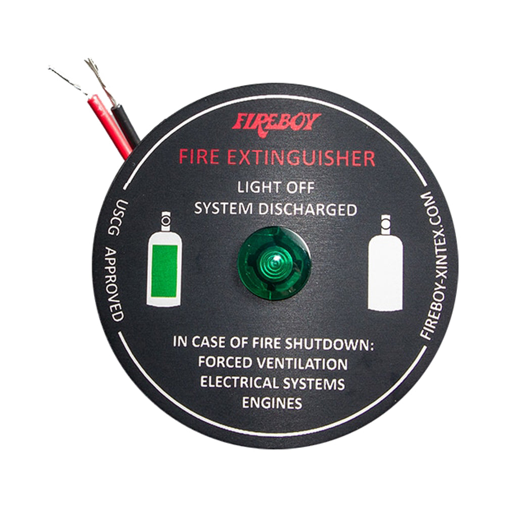 Fireboy-Xintex system-ready panel warning light for accessories, featuring a compact, durable design with clear indicator lights.
