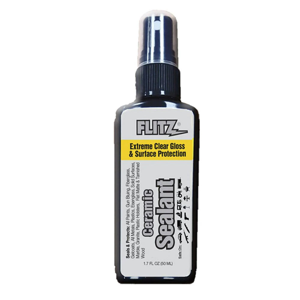Flitz Sealant Spray Bottle, 50ml cleaning product with aerosol spray for surface protection and shine.