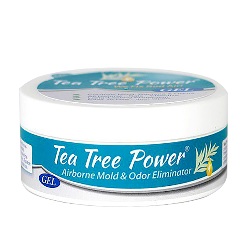 Forespar Tea Tree Power Gel cleaning product in a 2oz tube, designed for marine and boat maintenance, featuring tea tree oil for freshness
