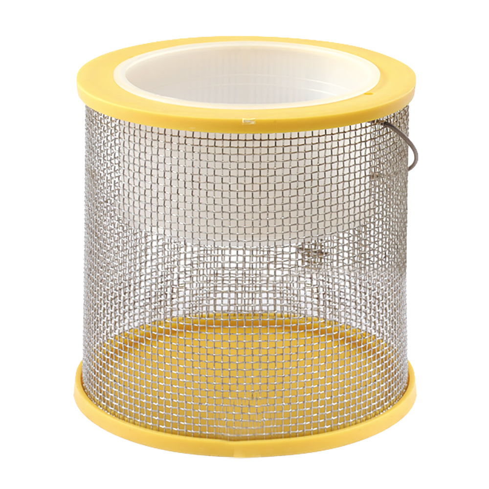 Frabill Cricket Cage Bucket for bait management, durable plastic container with ventilation for live crickets.