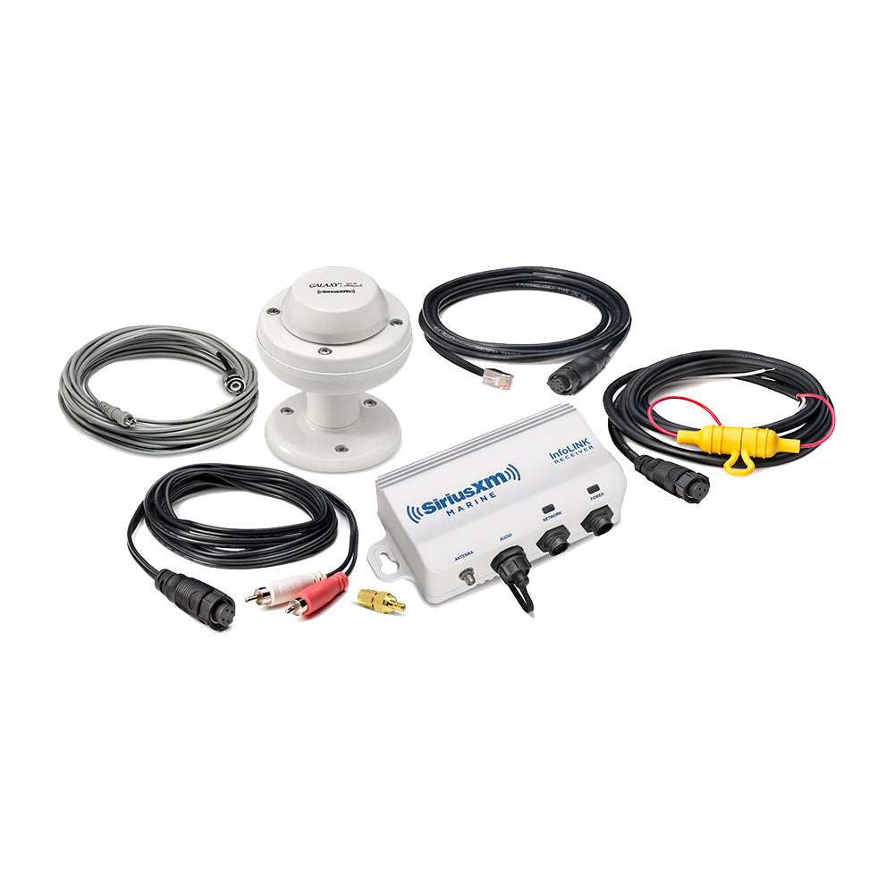 Furuno InfoLINK BBWX4 satellite weather receiver accessory showing device with antenna connection ports and display interface.