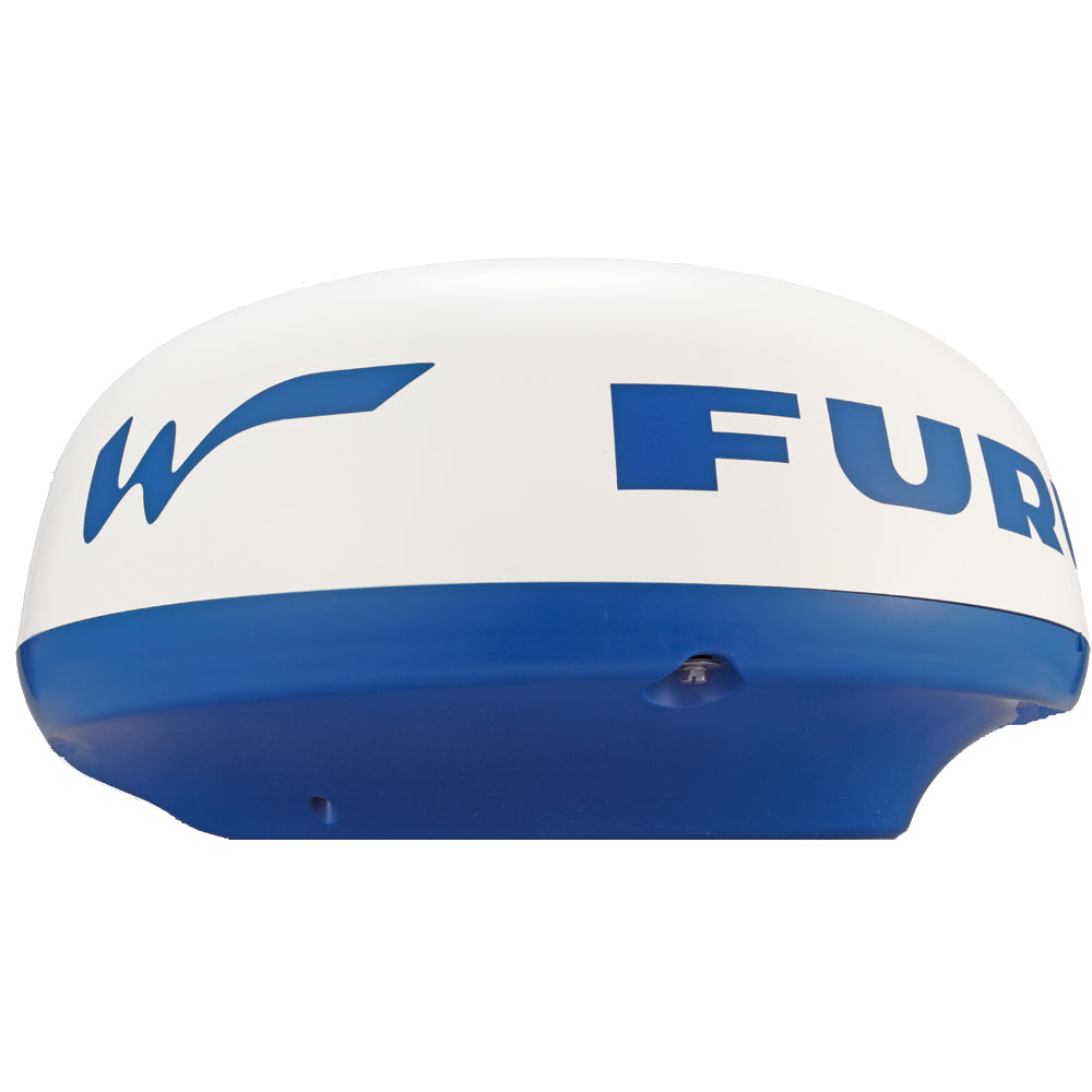 Furuno 1st Watch wireless radar system without power cable, compact marine radar device with display screen and control panel.