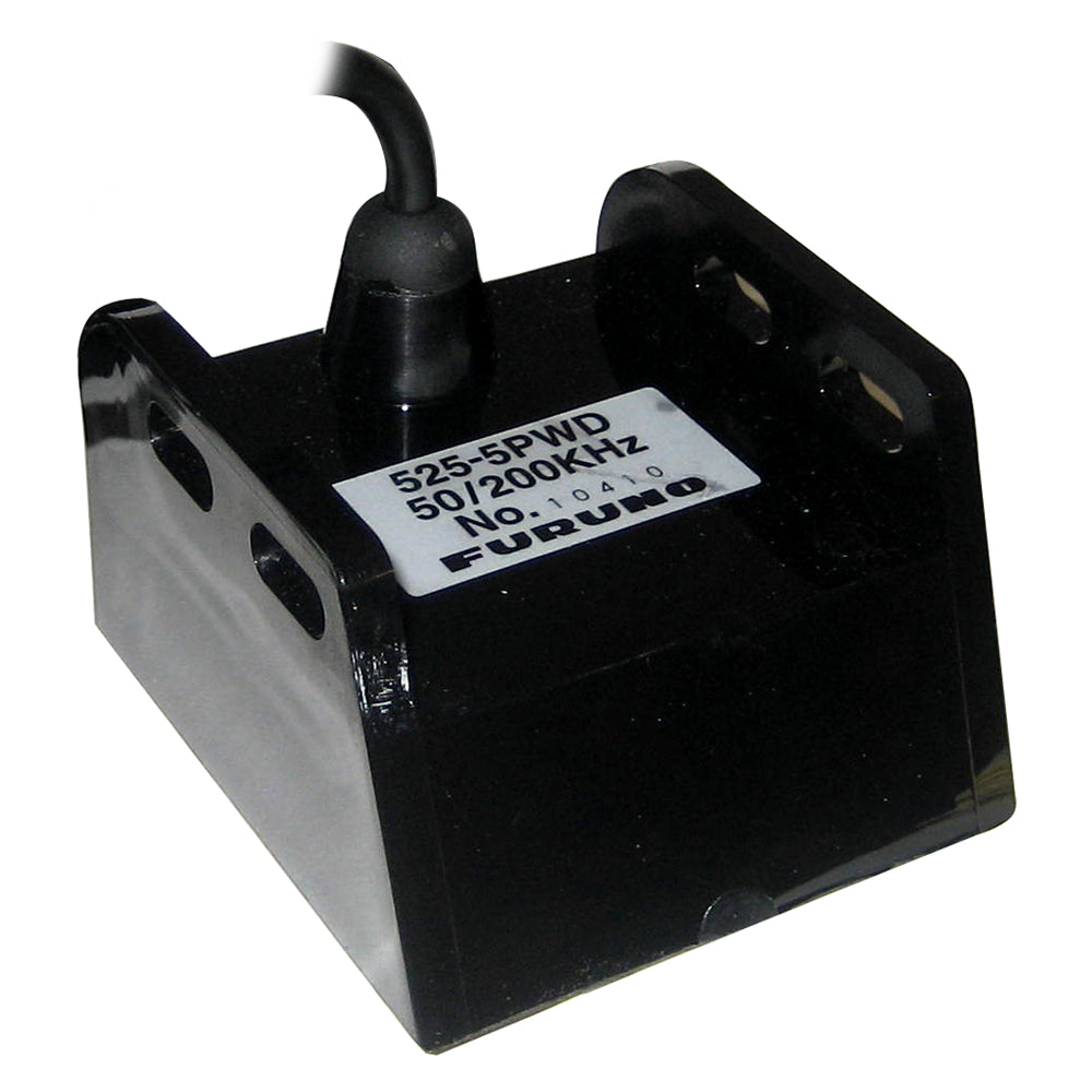 Furuno 525-5PWD plastic TM transducer with 10-pin connector, 600W power, used for marine sonar and fish finding.