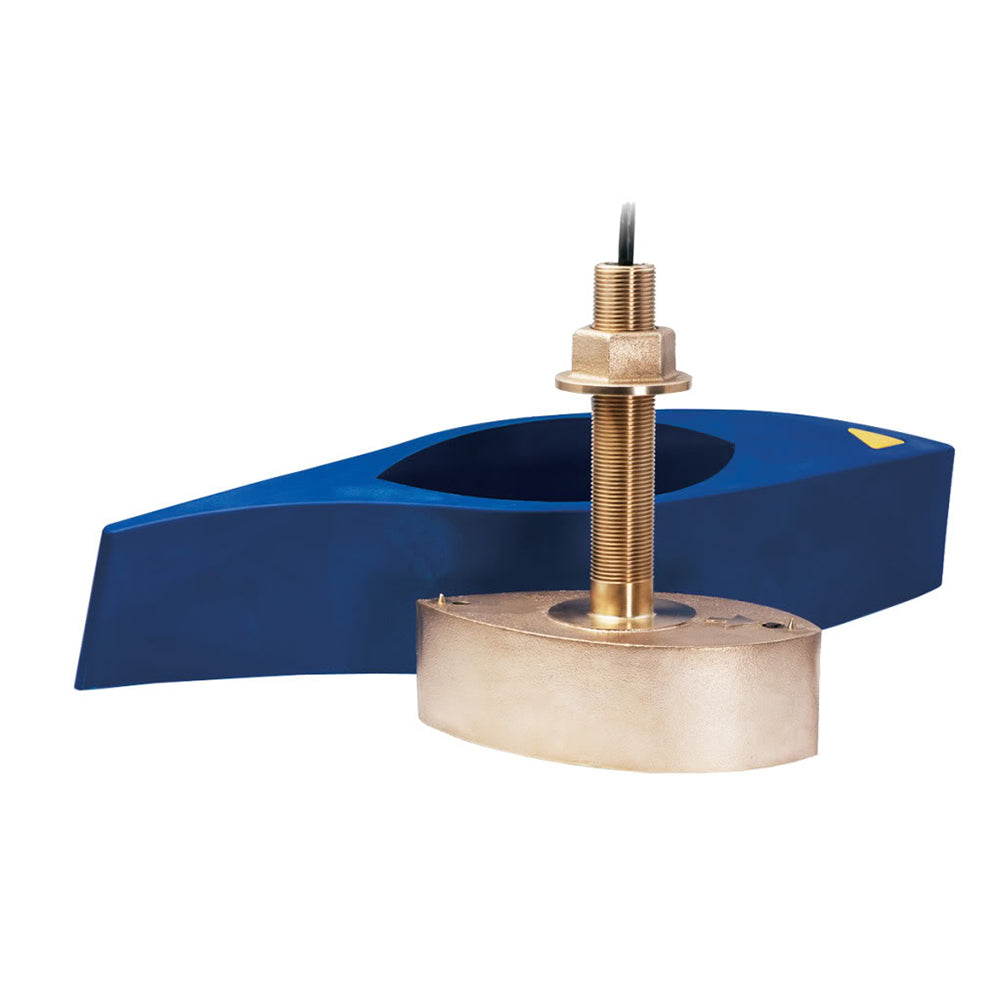 Furuno B275LHW bronze thru-hull CHIRP transducer with 12-pin connector, designed for marine sonar and fish finding.