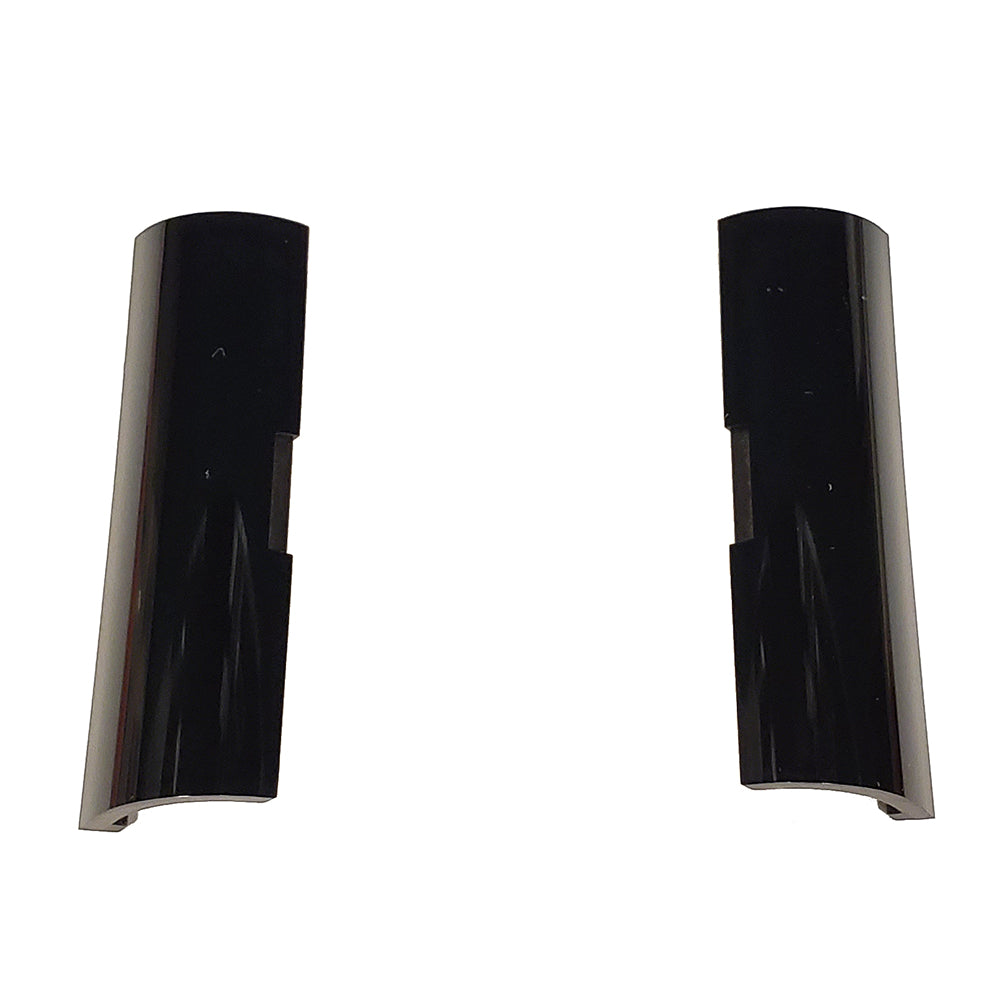 Fusion MS-RA70 screw cover accessory, black plastic cap designed to protect and conceal screw holes on marine audio equipment.