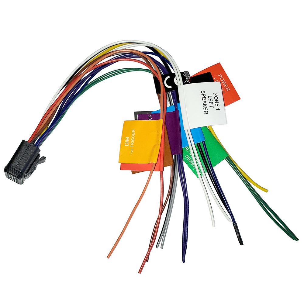 Fusion Power/Speaker Harness for Apollo Stereos, car audio accessories, black connector and wiring for secure installation