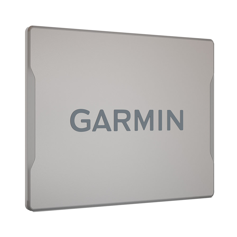 Garmin 12-inch protective plastic cover for accessories, designed to safeguard devices with durable, clear plastic material.